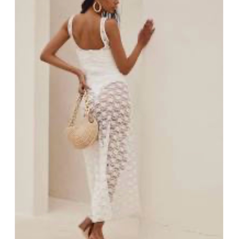 Stanos Sheer Lace Maxi Dress 12th Tribe